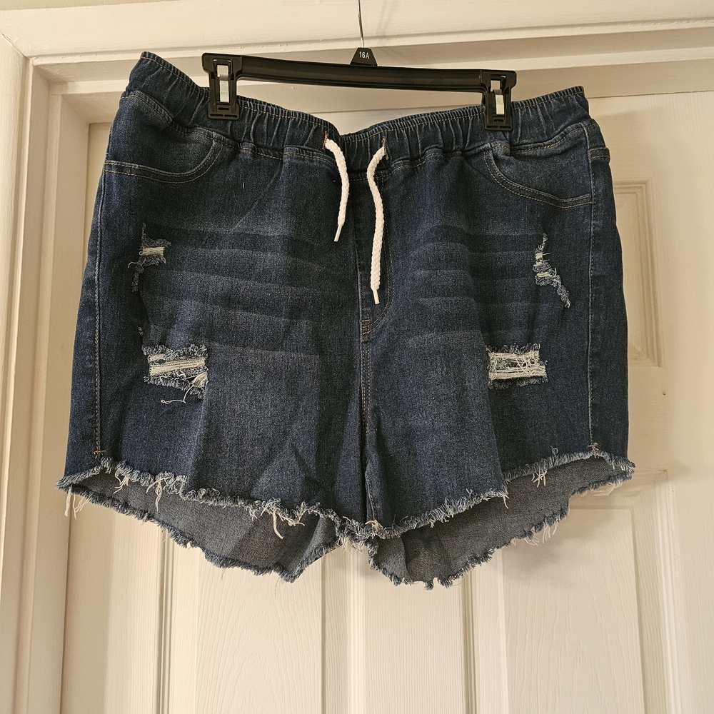 Denim Distressed Women Shorts